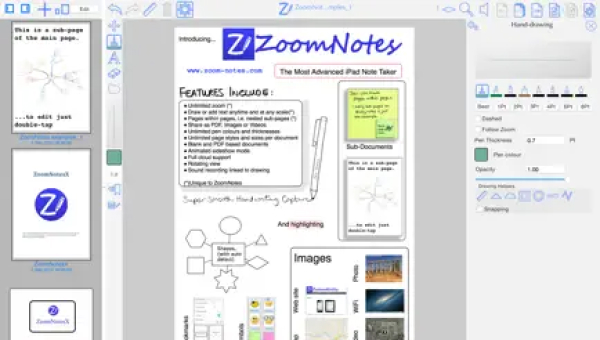 Screenshot of ZoomNotes